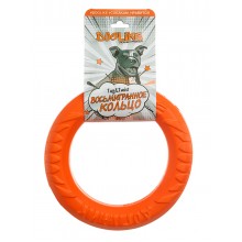 Игрушка для собаки кольцо восьмигранное среднее (оранжевое)