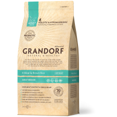 GRANDORF 4 Мяса/рис для взрослых кошек 2кг.(с пробиотиками)